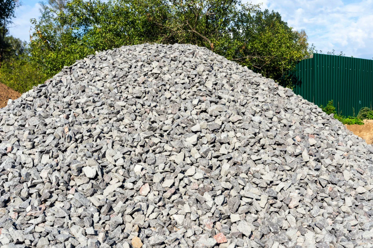 Source Rip Rap view: large pile of rock.